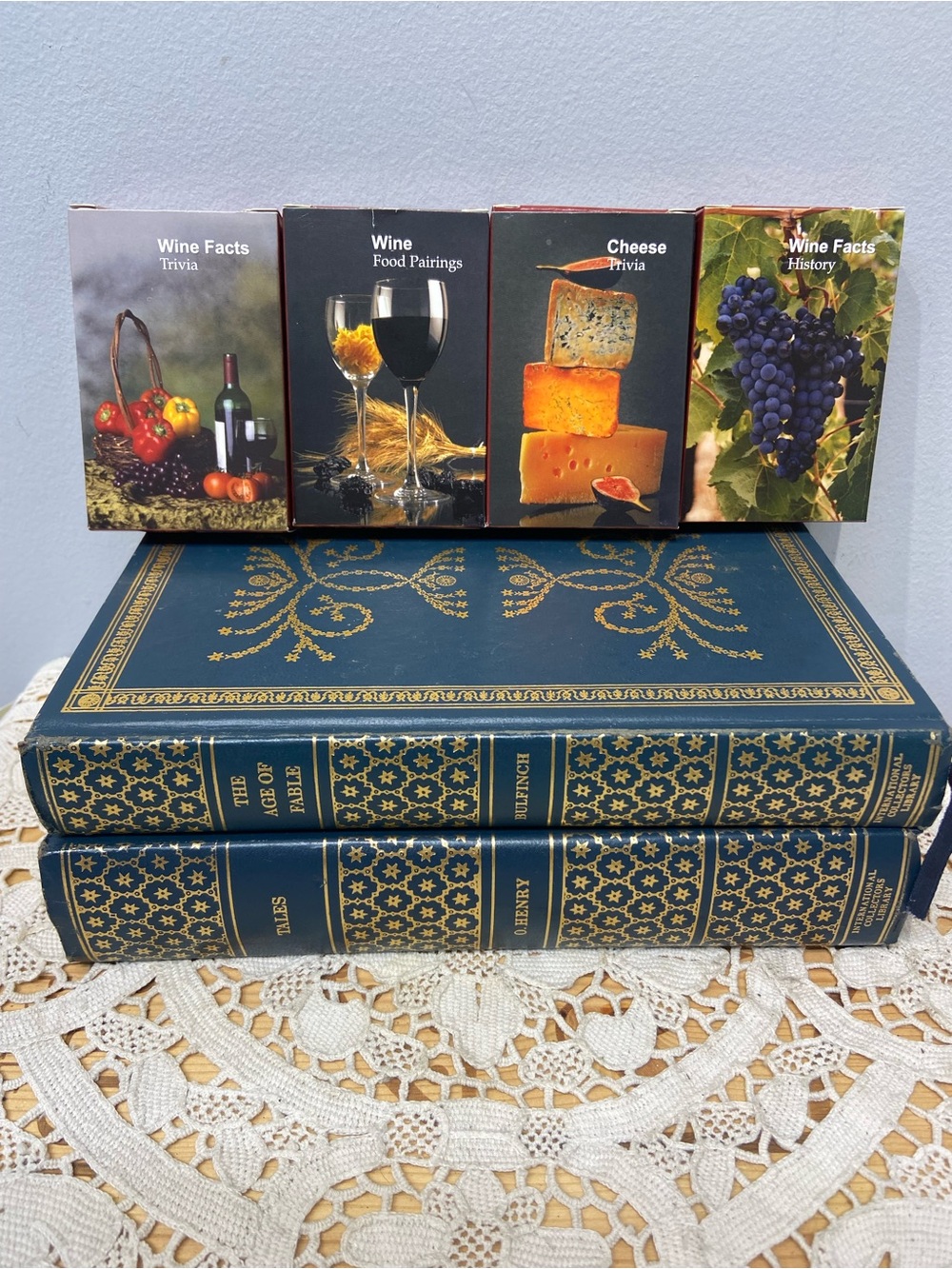4 Decks of Wine & Cheese Facts Finders Forum Playing Cards